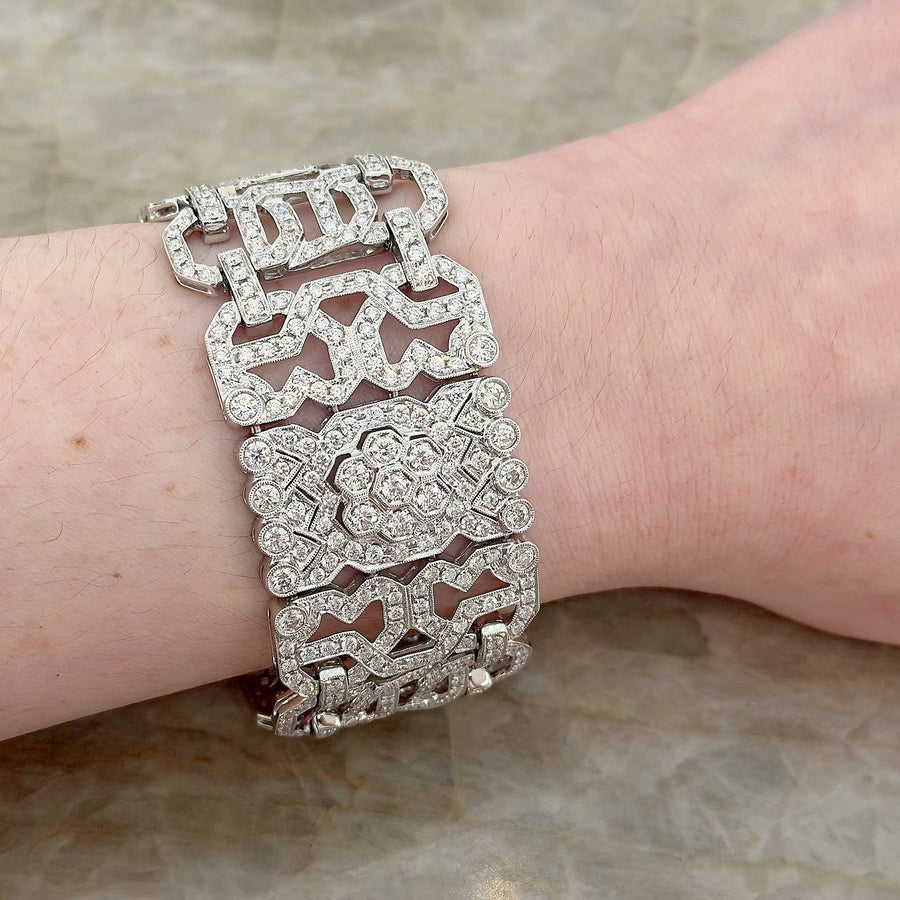 Diamond Wide Bracelet