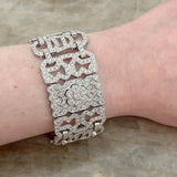 Diamond Wide Bracelet-Diamond Wide Bracelet