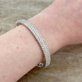 Pave Diamond Eternity Bangle-Pave Diamond Eternity Bangle