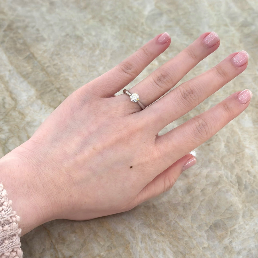 Round Brilliant Cut Diamond Solitaire Engagement Ring