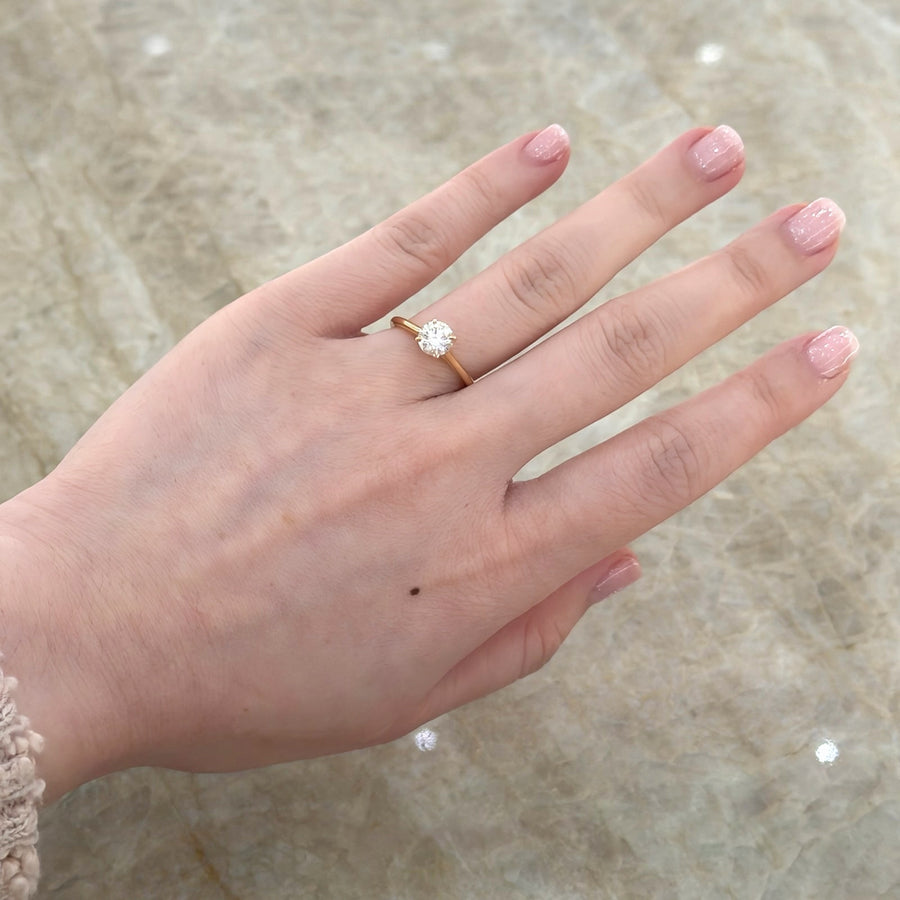 Round Brilliant Cut Diamond Solitaire Engagement Ring