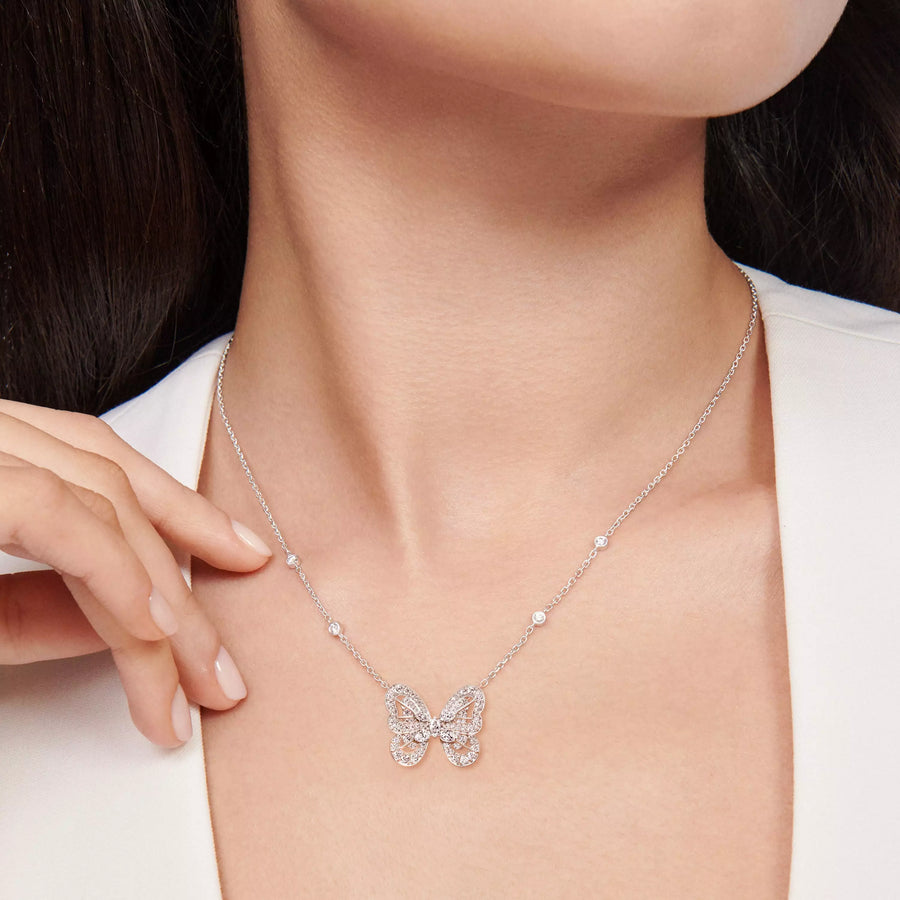 De Beers Portraits of Nature Butterfly Pendant