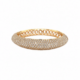 Pave Diamond Halfway Bangle-Pave Diamond Halfway Bangle