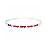 Ruby Diamond Halfway Bangle-Ruby Diamond Halfway Bangle