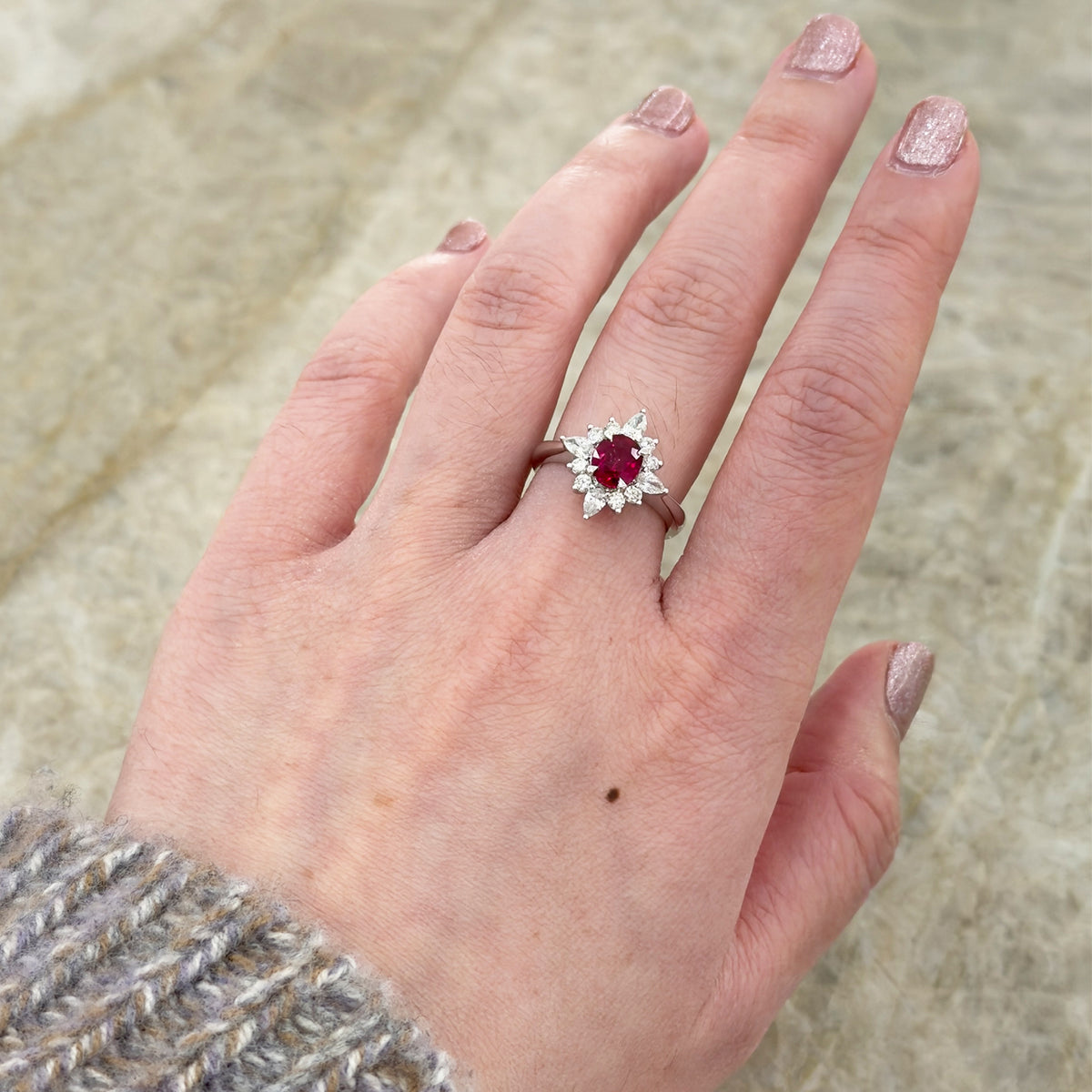 Ruby Diamond Ring
