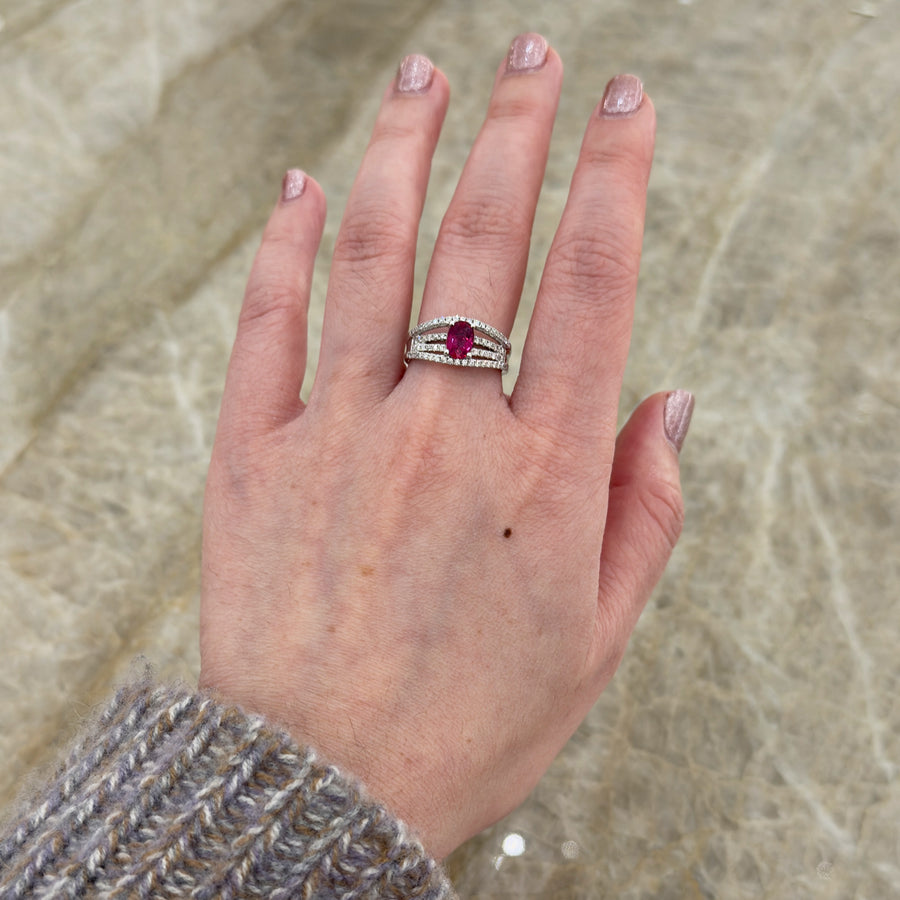Ruby Diamond Ring