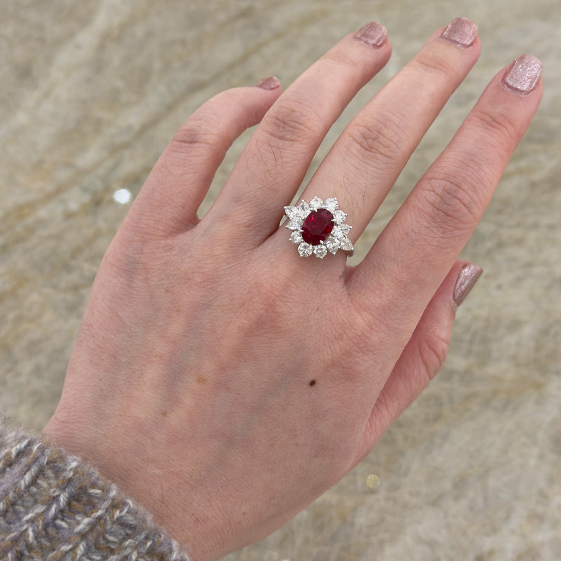 Ruby Diamond Ring-Ruby Diamond Ring