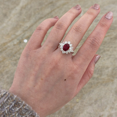 Ruby Diamond Ring-Ruby Diamond Ring