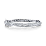 Shy Creation Diamond Bangle 5.25 CT-Shy Creation Diamond Bangle in 14 karat white gold with diamonds totaling 5.25 carats.