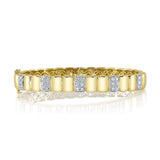 Shy Creation Diamond Bangle 0.79 CT-Shy Creation Diamond Bangle in 14 karat yellow gold with diamonds totaling 0.79 carats.