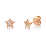 Shy Creation Diamond Star Stud Earrings 0.07 CT-Shy Creation Diamond Star Stud Earrings 0.07 CT