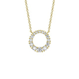 Shy Creation Diamond Circle Necklace 0.45 CT-Shy Creation Diamond Circle Necklace 0.45 CT