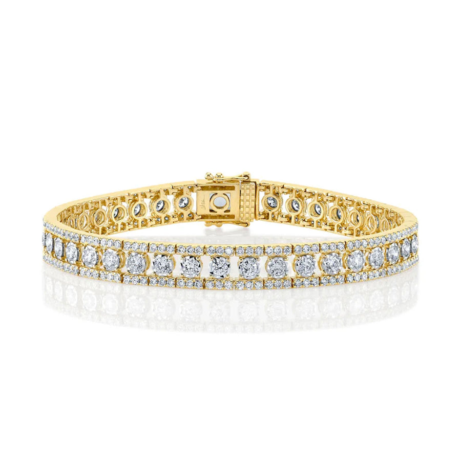Shy Creation Diamond Line Bracelet 4.70 CT
