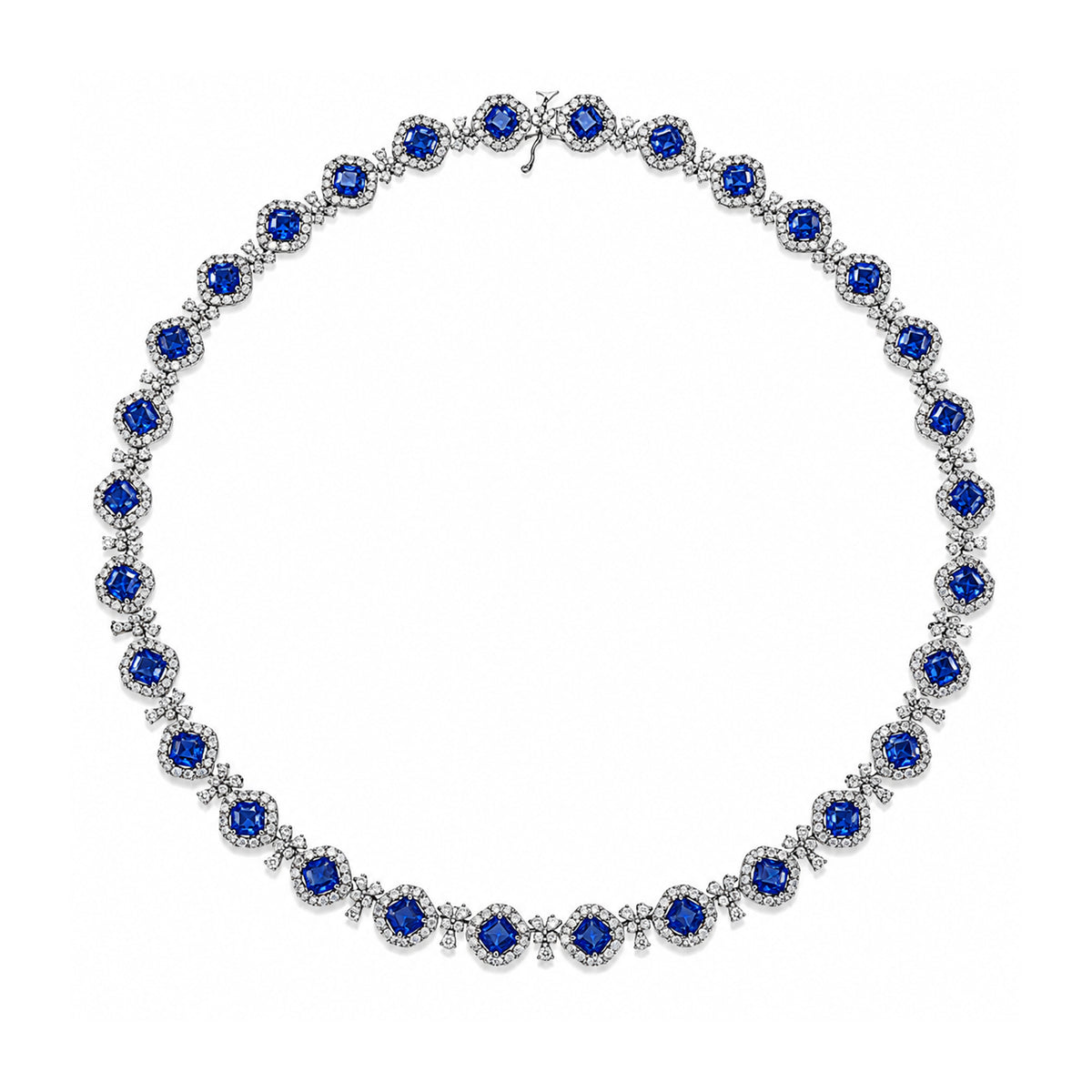 Sapphire Diamond Necklace