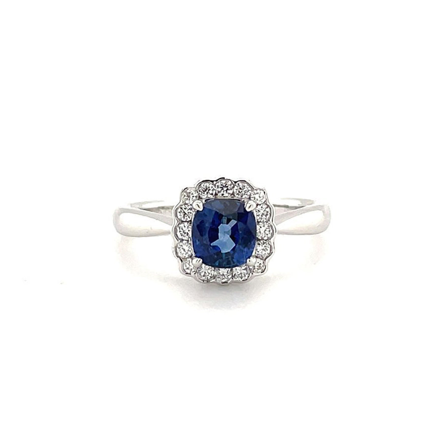 Sapphire Diamond Ring
