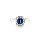 Sapphire Diamond Ring-Sapphire Diamond Ring