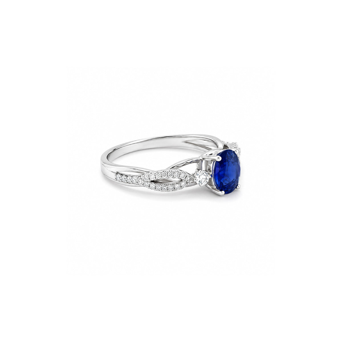 Sapphire Diamond Ring
