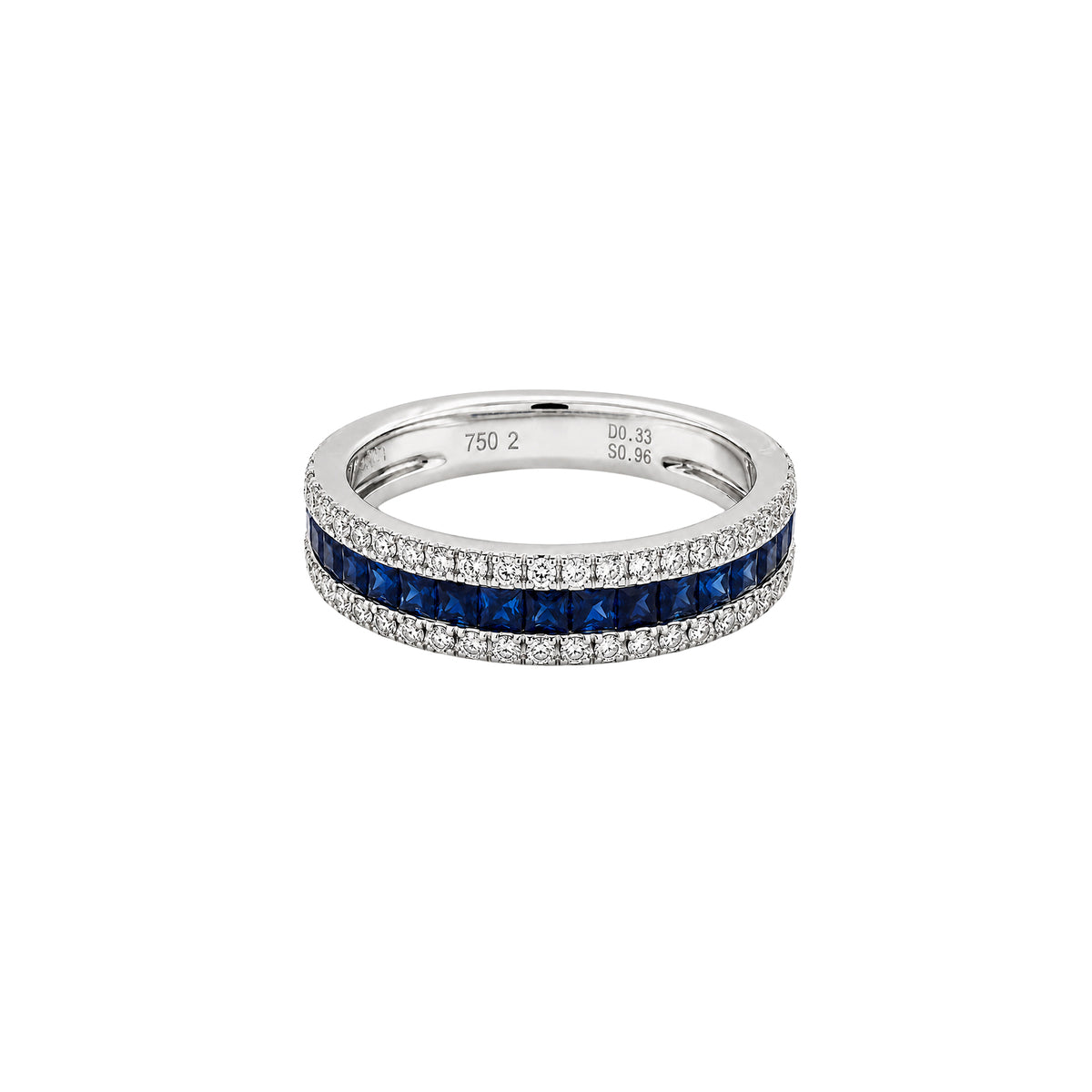 Sapphire Diamond Band