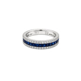 Sapphire Diamond Band-Sapphire Diamond Band