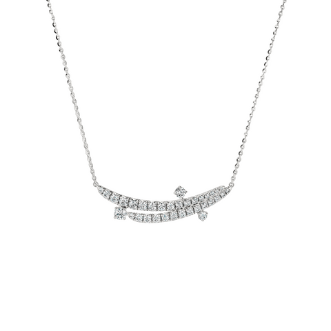 Hearts On Fire Vela French Cut Pavé Floating Diamond Pendant Necklace-Hearts On Fire Vela French Cut Pavé Floating Diamond Pendant Necklace UU29208WGHV0901800