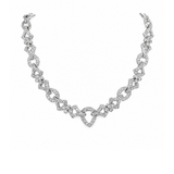 Geometric Openwork Diamond Link Necklace-Geometric Openwork Diamond Link Necklace