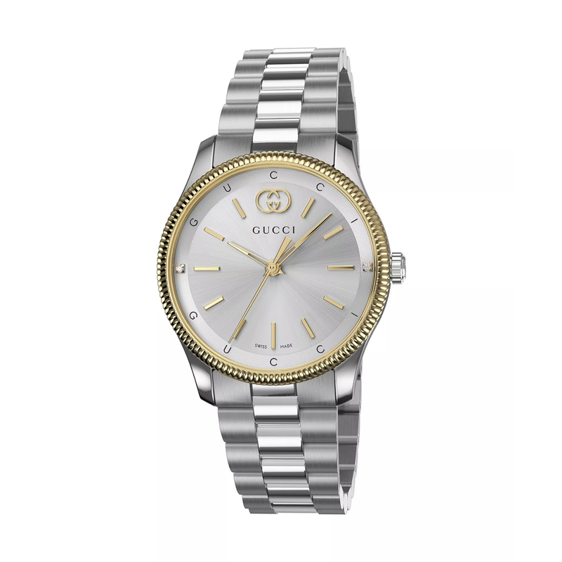 Gucci G-Timeless Watch 29mm, Silver/Gold-Gucci G-Timeless Watch 29mm, Silver/Gold