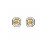 Yellow Diamond Earrings-Yellow Diamond Earrings