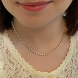A Link Diamond Necklace-A Link Diamond Necklace - ANK22109IT-YQJ160