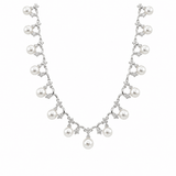 Akoya Cultured Pearl Diamond Necklace-akoya cultural pearl diamond necklace