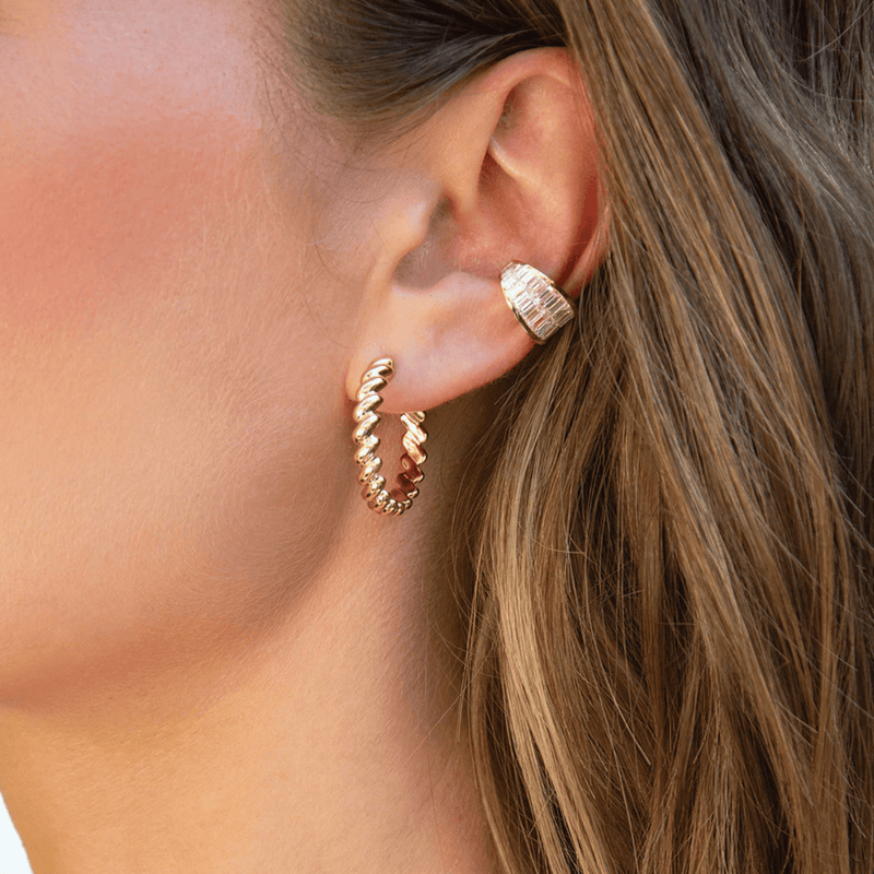 Anita Ko Baguette Diamond Galaxy Ear Cuff-Anita Ko Baguette Diamond Galaxy Ear Cuff - AKGXYBC - YG