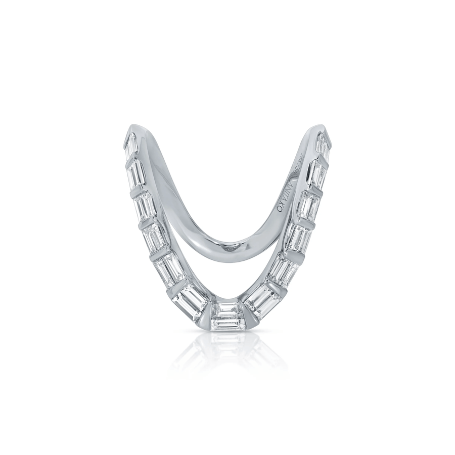 Anita Ko Baguette Diamond Ulla Ring - AKRULAB - WG