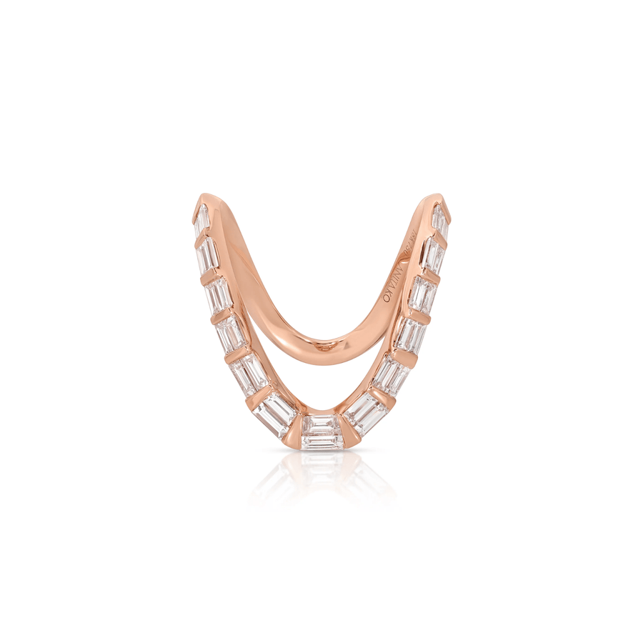 Anita Ko Baguette Diamond Ulla Ring - AKRULAR - RG