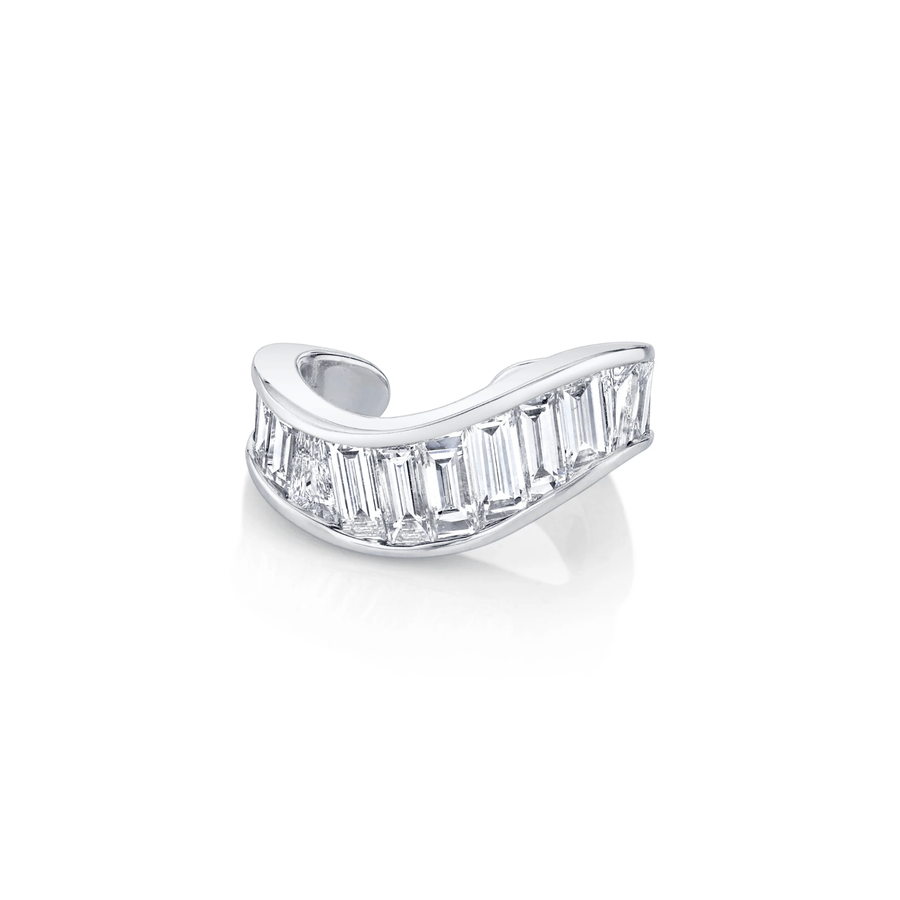 Anita Ko Baguette Wave Ear Cuff - AKBAGWAVE - WG