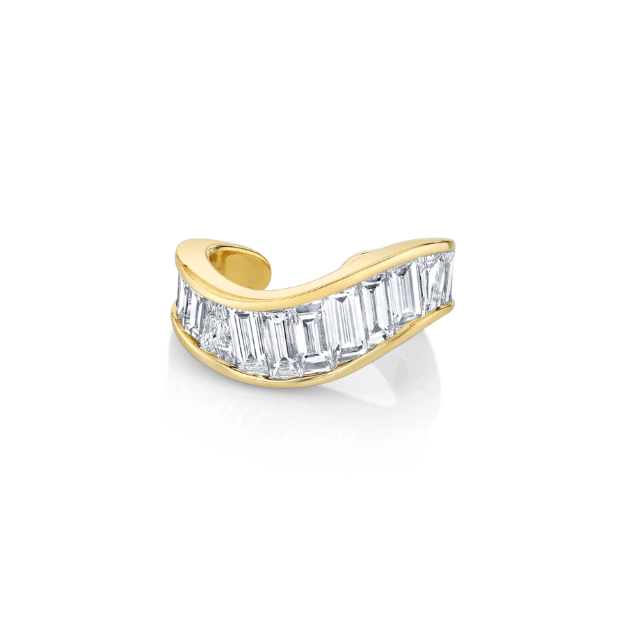 Anita Ko Baguette Wave Ear Cuff - AKBAGWAVE - YG