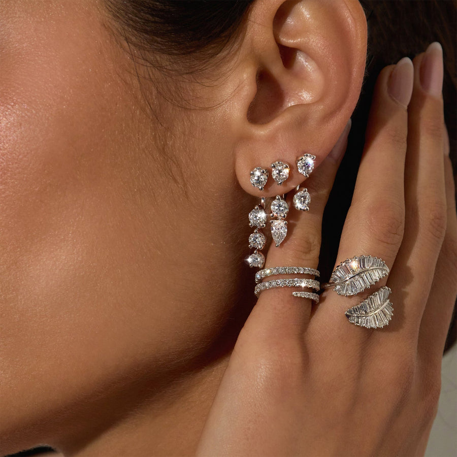 Anita Ko Classic Palm Leaf Diamond Ring - AKPLR-WG