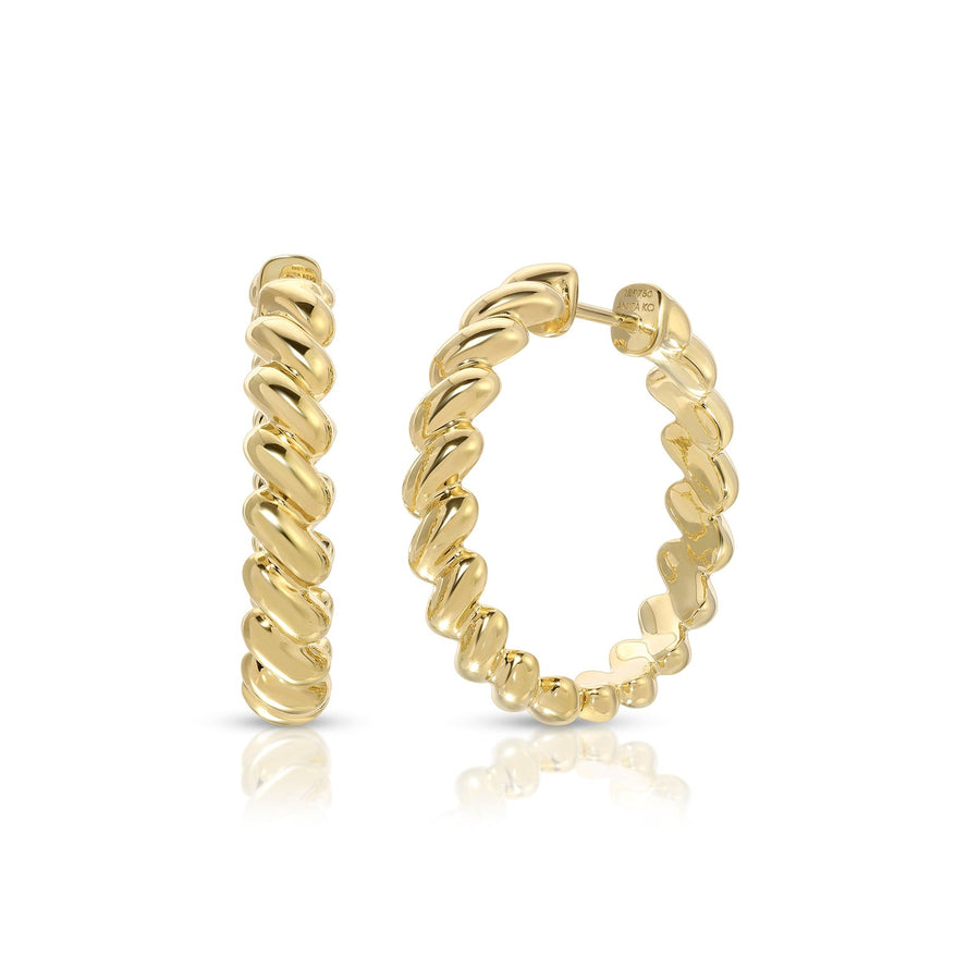 Anita Ko Coil Hoops - AKEHCOIL-YG