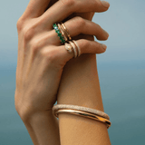 Anita Ko Cosmo Oval Bangle-Anita Ko Cosmo Oval Bangle - AKBCOS - RG