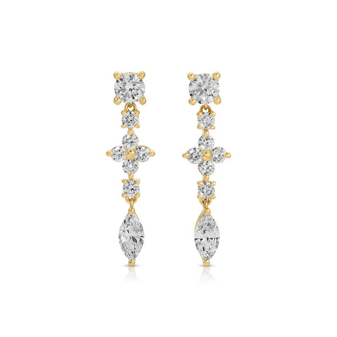 Anita Ko Diamond Drop Earrings-Anita Ko Diamond Drop Earrings - AKEVIVD - YG