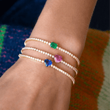 Anita Ko Emerald Diamond Hepburn Bracelet-Anita Ko Emerald Diamond Hepburn Bracelet - AKHBEM - 95 - YG