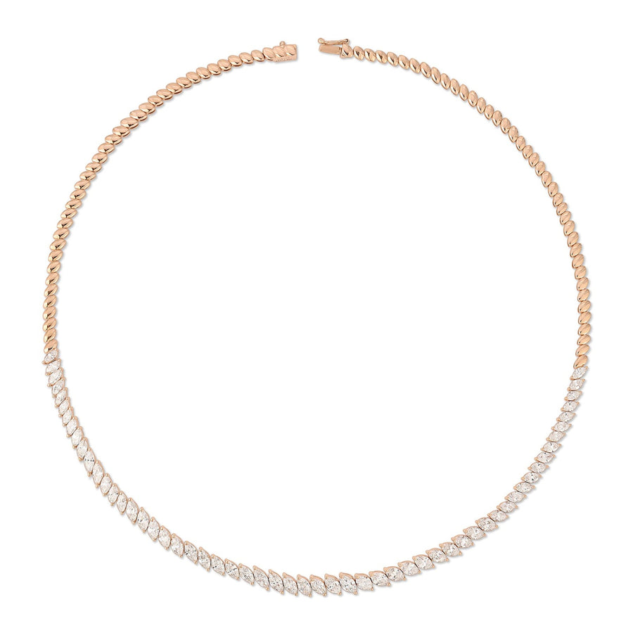 Anita Ko Graduated Marquise Diamond Choker - AKNGRMQ-RG