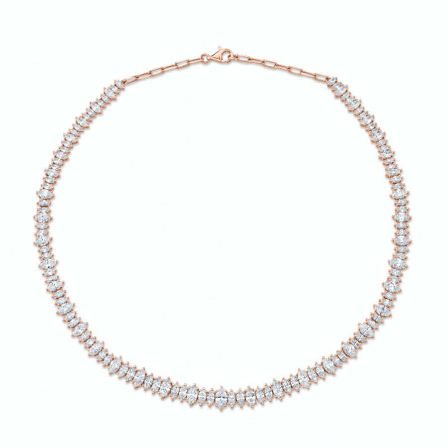 Anita Ko Marquise Diamond Choker - AKNMQ-RG