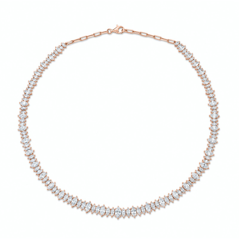 Anita Ko Marquise Diamond Choker-Anita Ko Marquise Diamond Choker - AKNMQ-RG