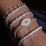 Anita Ko Marquise Diamond Tennis Bracelet-Anita Ko Marquise Diamond Tennis Bracelet - AKMQTB-RG