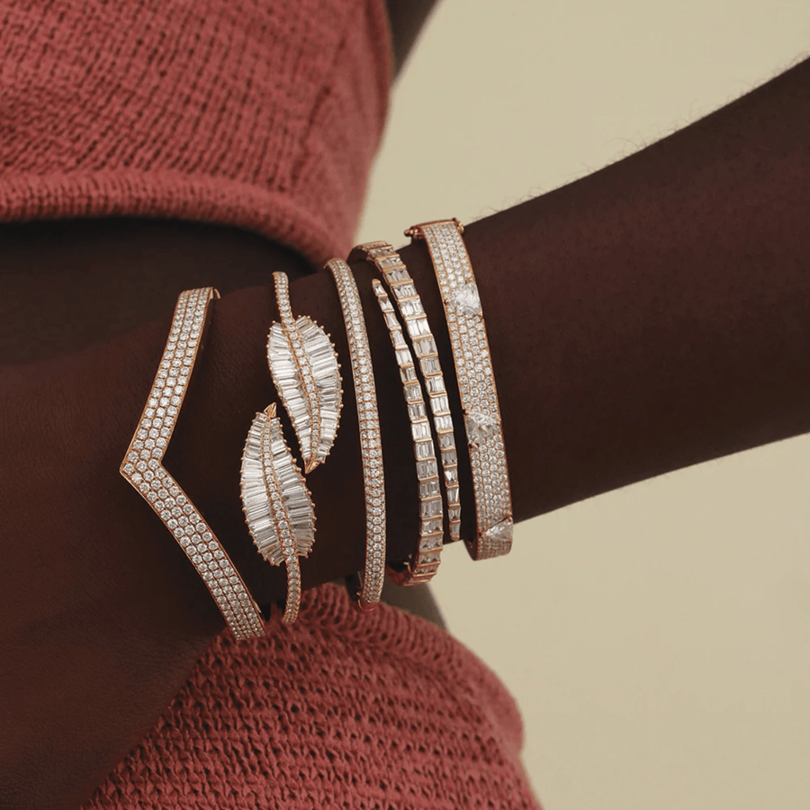 Anita Ko Palm Leaf Diamond Bracelet - AKPLB - WG