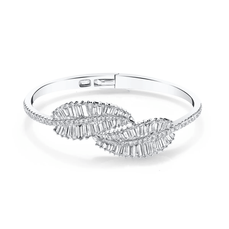 Anita Ko Palm Leaf Diamond Bracelet-Anita Ko Palm Leaf Diamond Bracelet - AKPLB - WG
