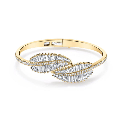 Anita Ko Palm Leaf Diamond Bracelet-Anita Ko Palm Leaf Diamond Bracelet - AKPLB-YG