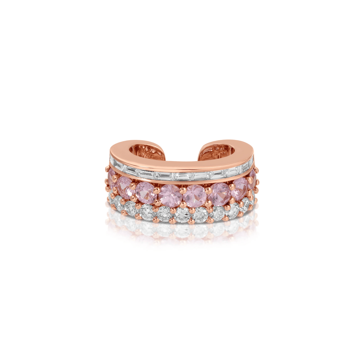 Anita Ko Pink Sapphire Lola Ear Cuff - AKECRDBAG - PS - RG
