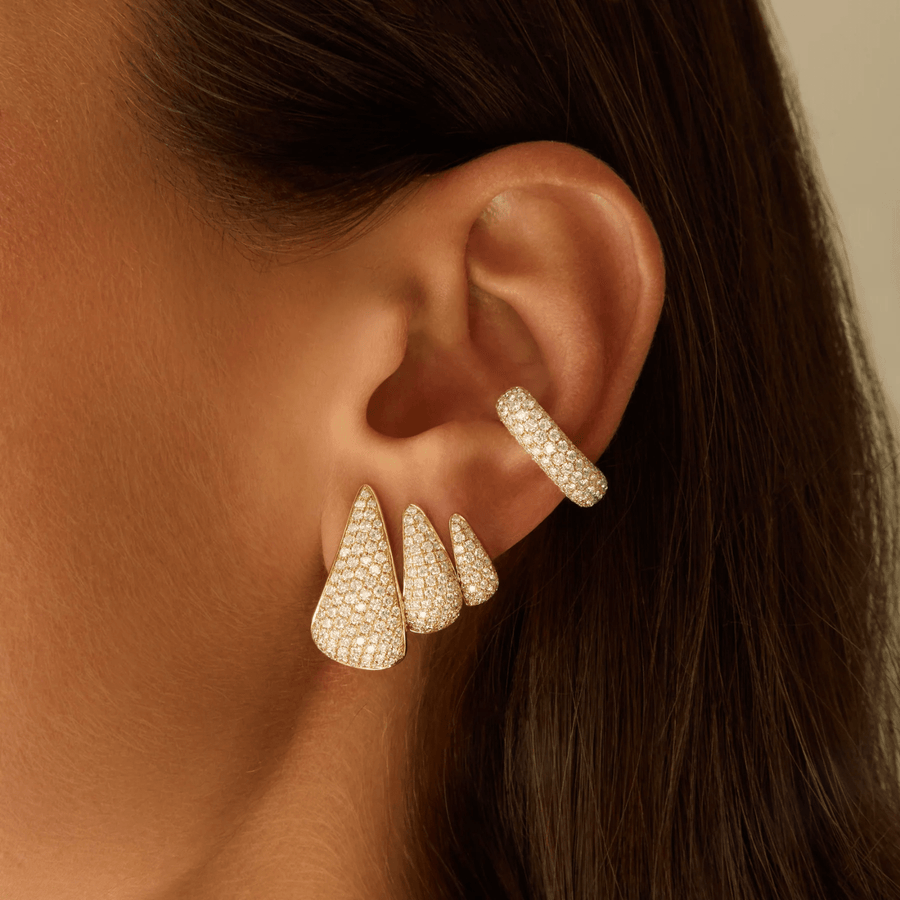 Anita Ko Small Diamond Claw Earrings - AKDCLAW - S - YG