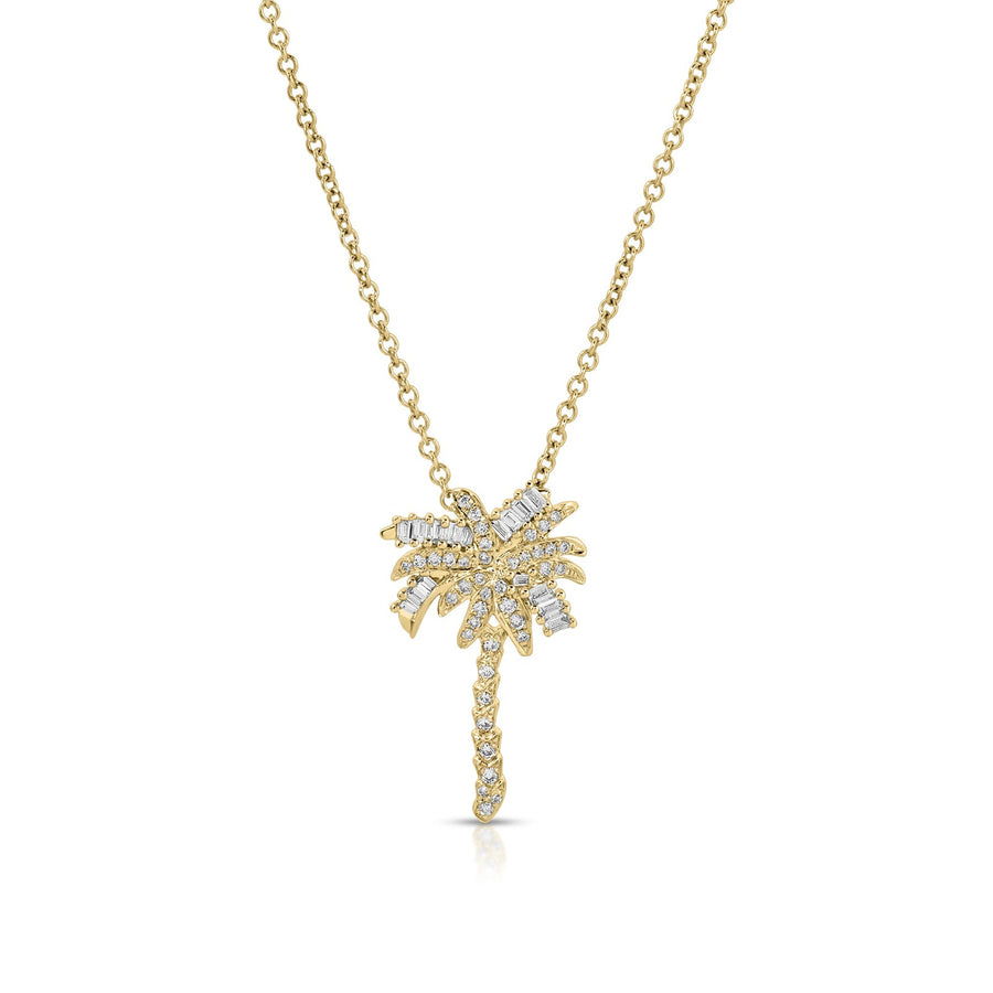 Anita Ko Small Diamond Palm Tree Pendant - AKNPLMTR-10-YG