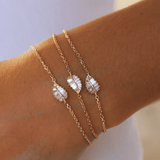 Anita Ko Small Palm Leaf Diamond Chain Bracelet-Anita Ko Small Palm Leaf Diamond Chain Bracelet - AKPLB - 10 - RG